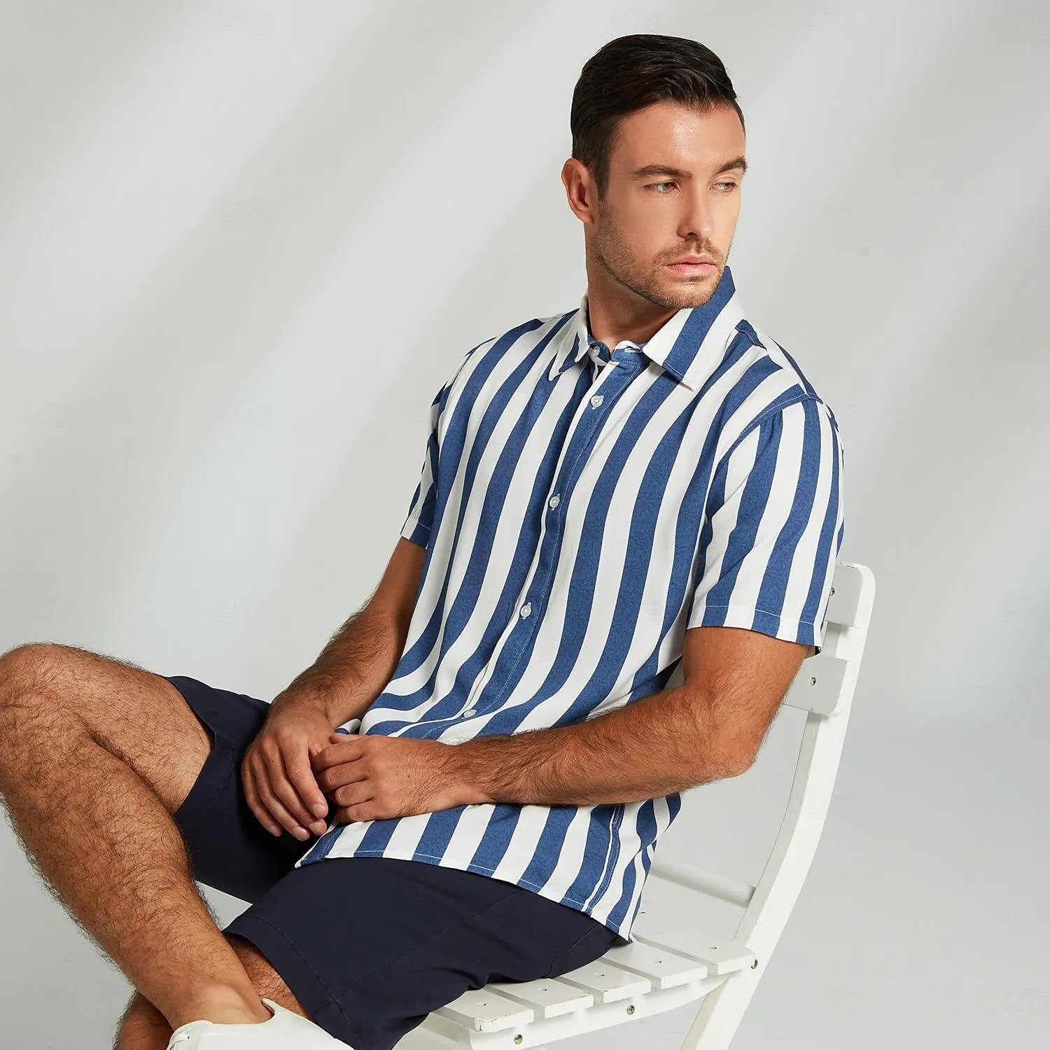 100% Cotton Turndown Collar Casual Shirt