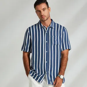 100% Cotton Turndown Collar Casual Shirt