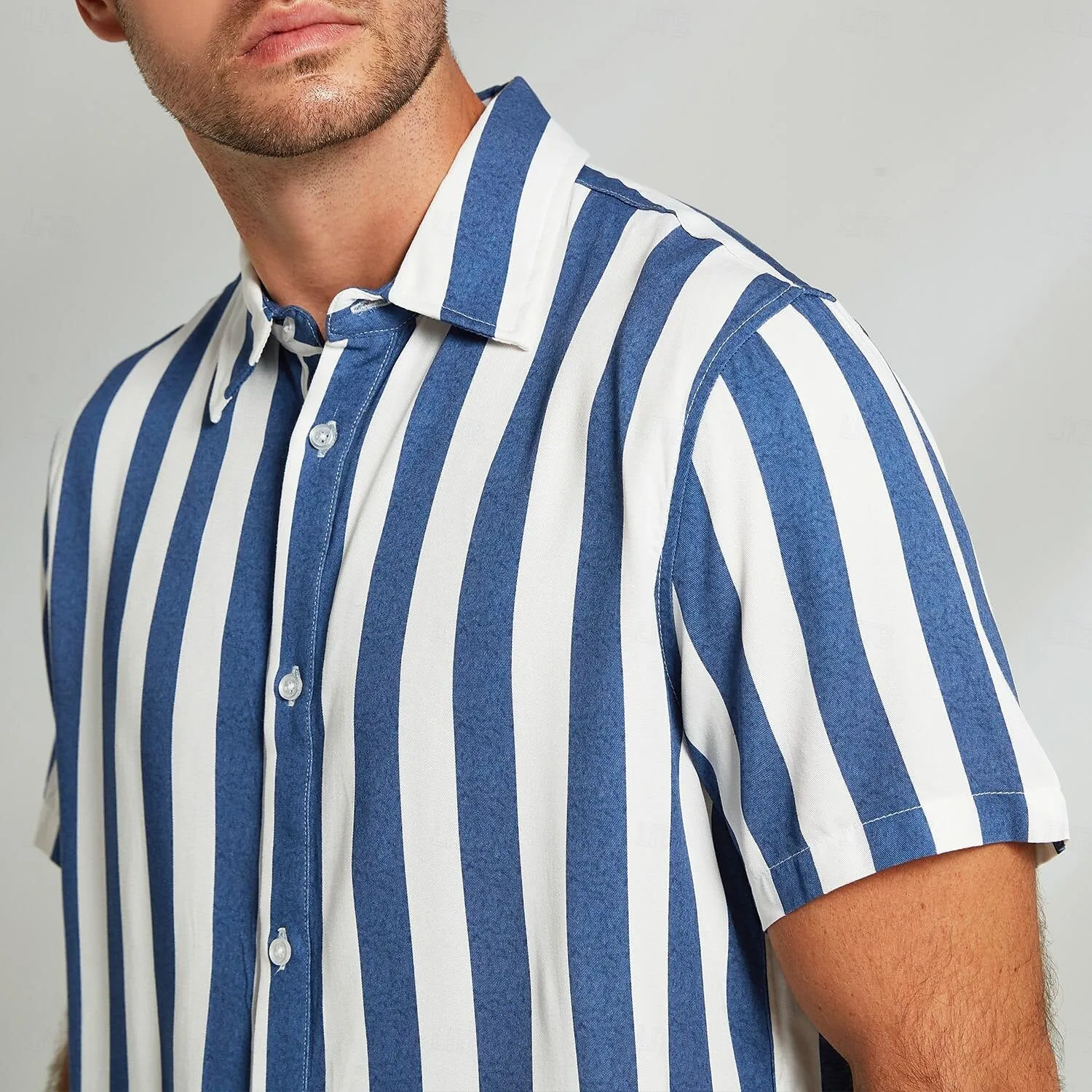 100% Cotton Turndown Collar Casual Shirt
