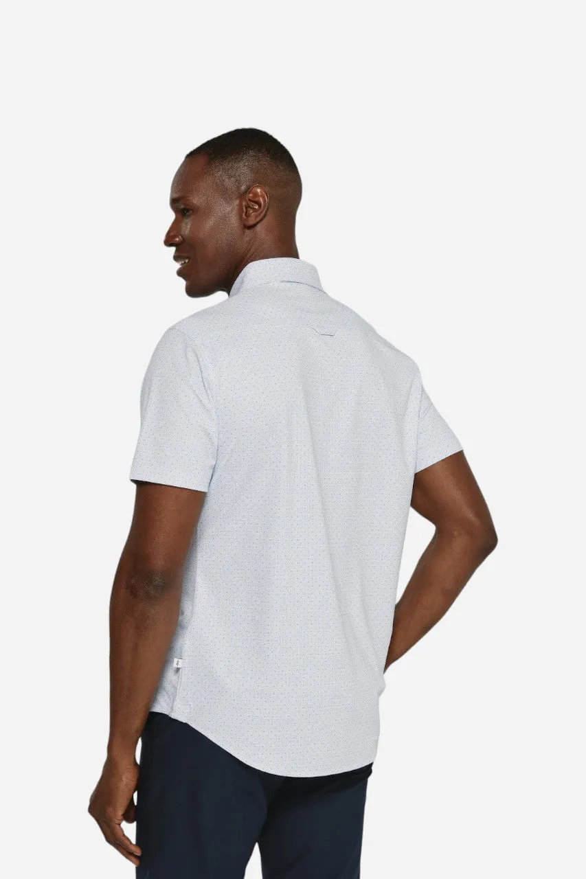 7 Diamonds Cassian Short Sleeve Shirt in Light Blue