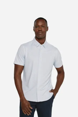 7 Diamonds Cassian Short Sleeve Shirt in Light Blue