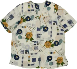 90s Blouse with Shoulder Pads