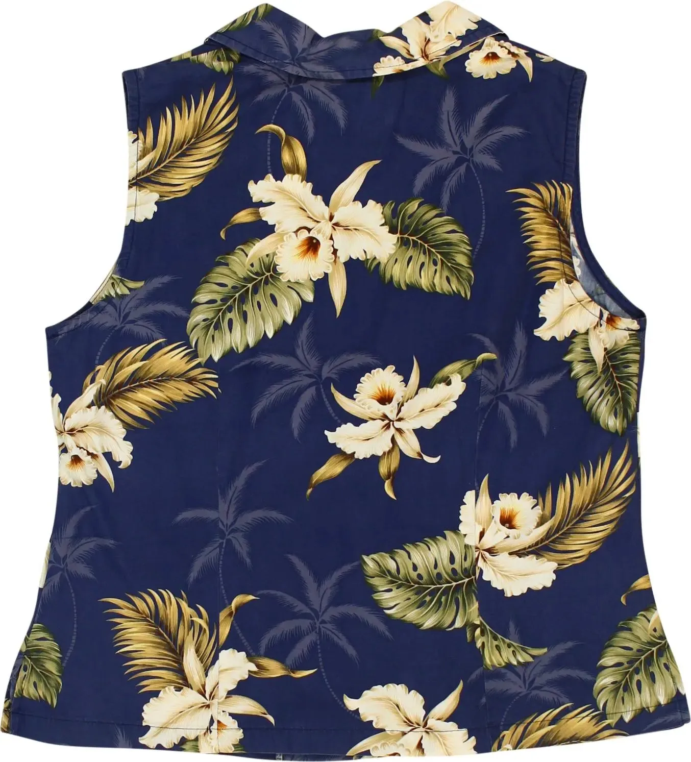 90s Floral Sleeveless Shirt