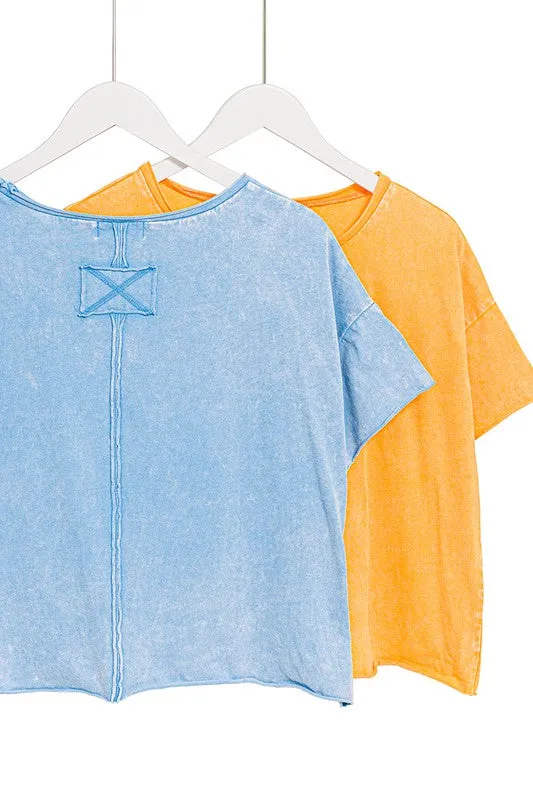 Acid Wash Short Tee