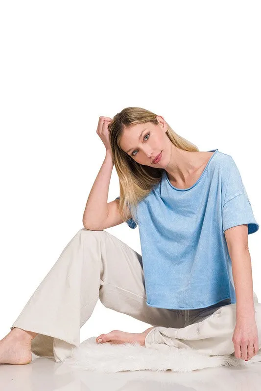 Acid Wash Short Tee