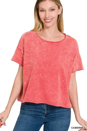 Acid Wash Short Tee