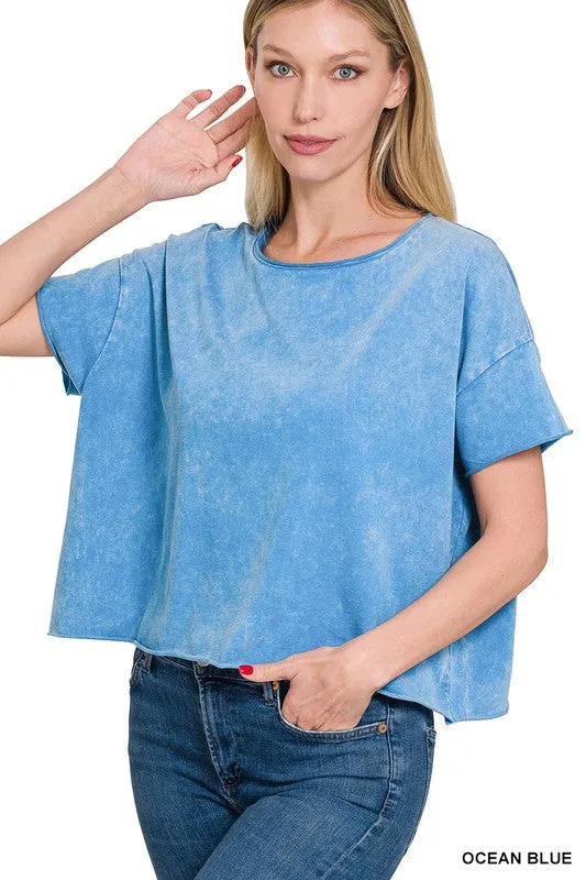 Acid Wash Short Tee