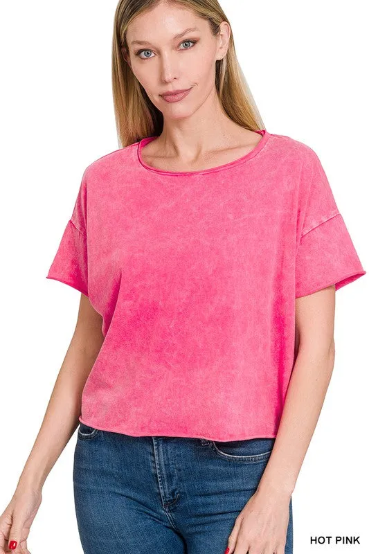Acid Wash Short Tee