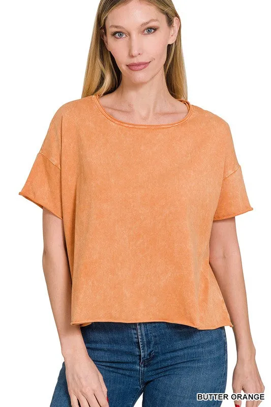 Acid Wash Short Tee