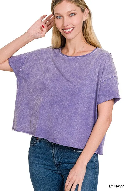 Acid Wash Short Tee