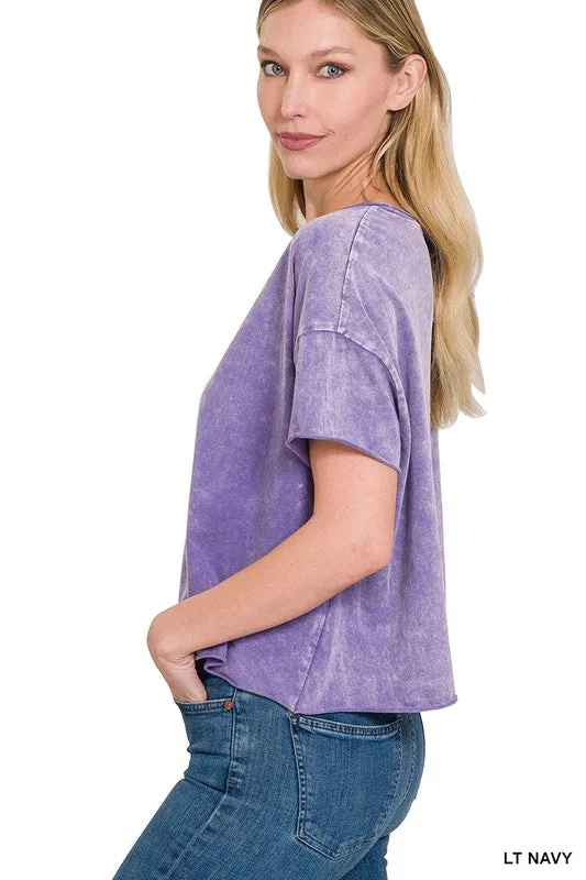 Acid Wash Short Tee
