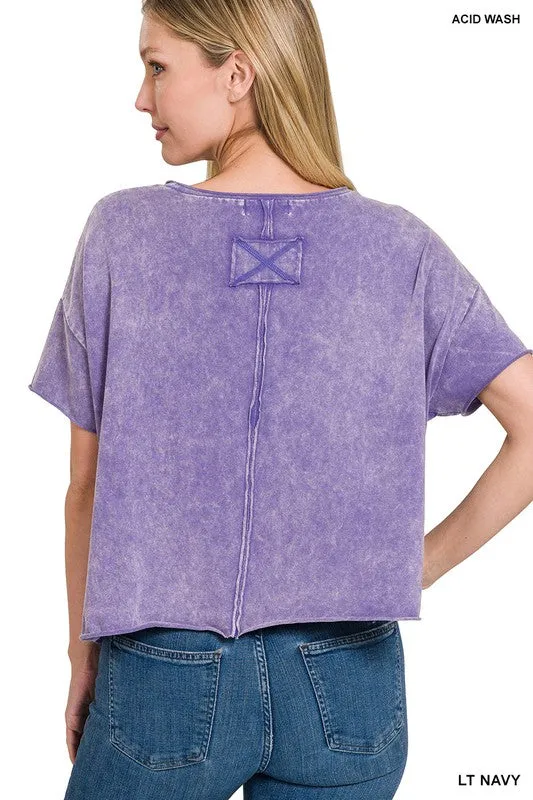 Acid Wash Short Tee