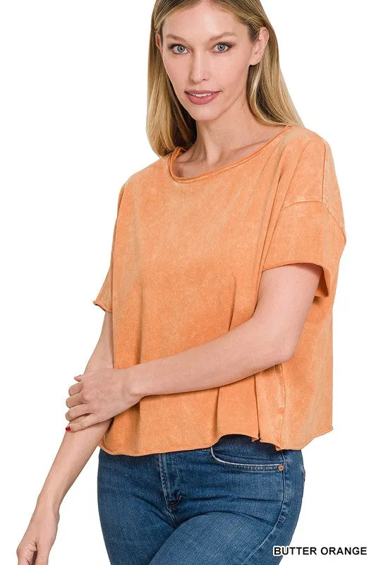 Acid Wash Short Tee