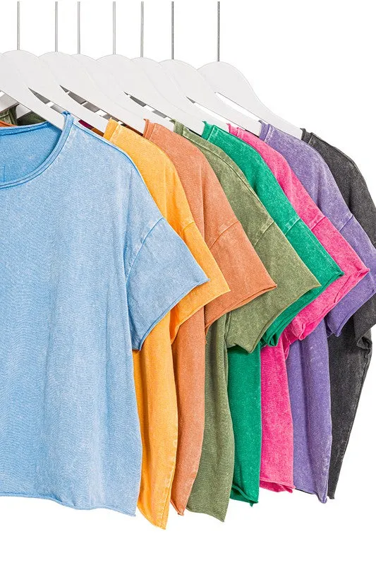 Acid Wash Short Tee