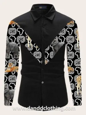 African Black Shirt Animals M-Style most