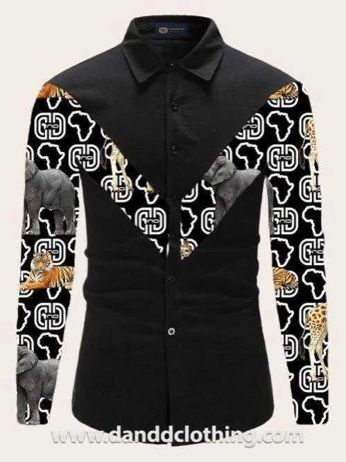 African Black Shirt Animals M-Style most
