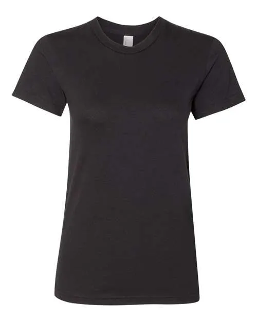 American Apparel Women's USA-Made Fine Jersey Tee