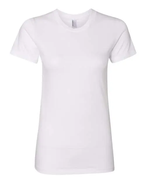 American Apparel Women's USA-Made Fine Jersey Tee