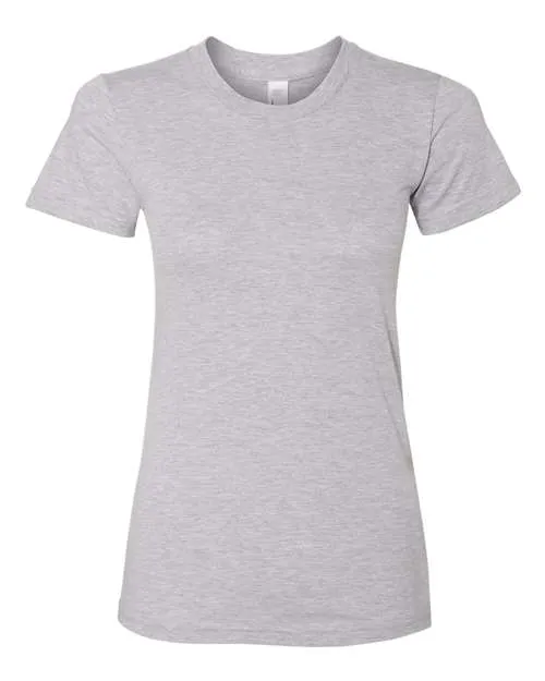 American Apparel Women's USA-Made Fine Jersey Tee