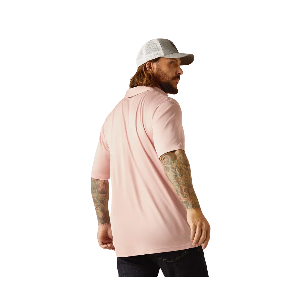 Ariat Men's Charger 2.0 Pink Daisy Polo Shirt