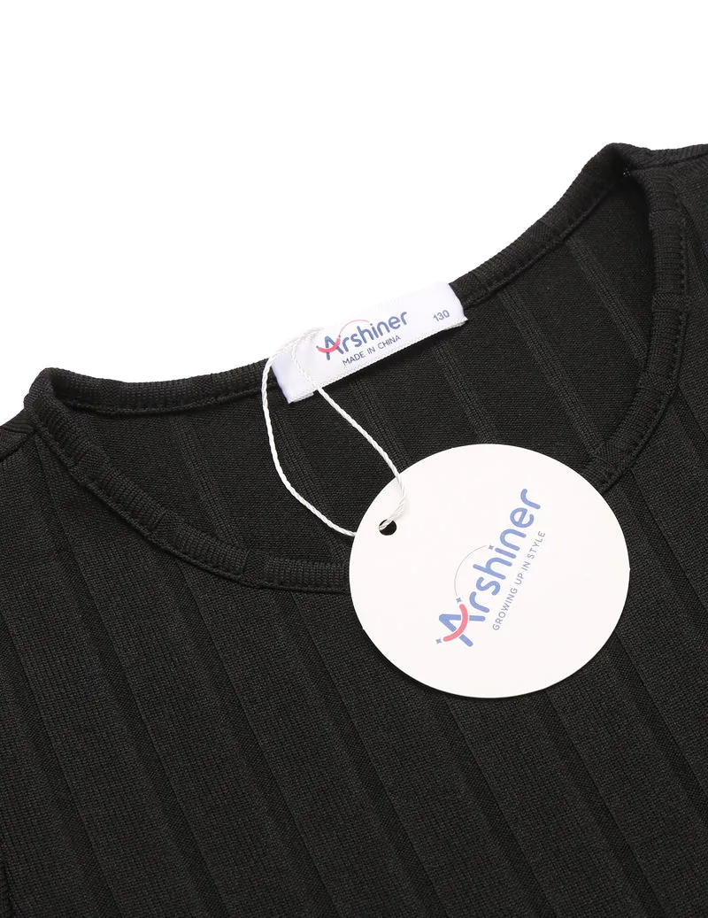 Arshiner Girls Crisscross Crop Tops Short Sleeve Tee