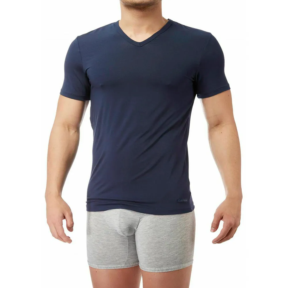 Calvin Klein Men's T-Shirt Ultra Soft Modal Short Sleeve V-Neck Tee NM1659
