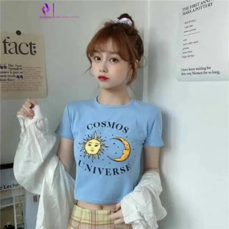 Cosmos Universe Short-Sleeved Blouse
