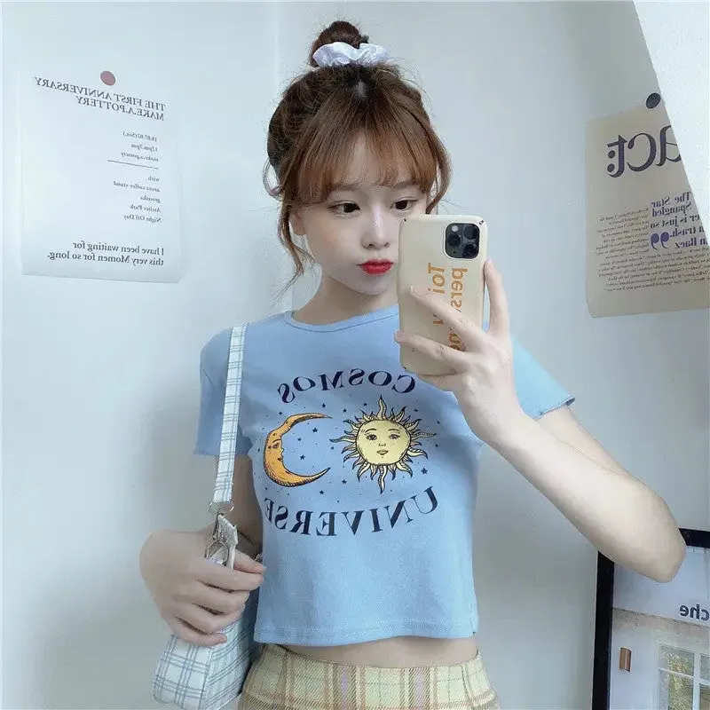 Cosmos Universe Short-Sleeved Blouse