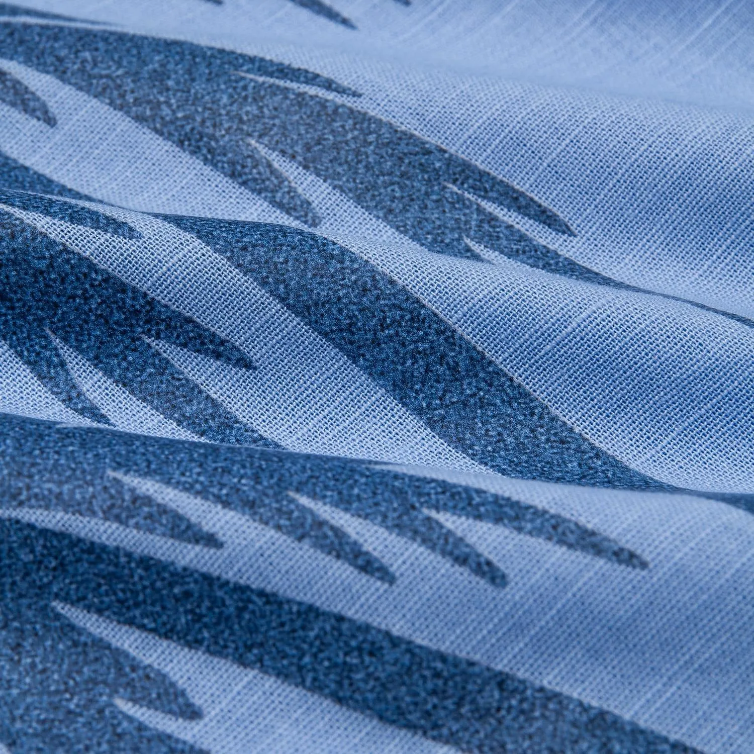 Cotton Linen Palm Tree Graphic Hawaiian Shirt