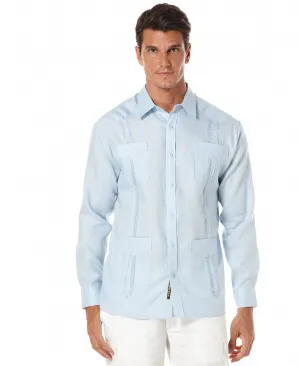 Cubavera 100% Linen Long Sleeve Guayabera Shirt, Multi
