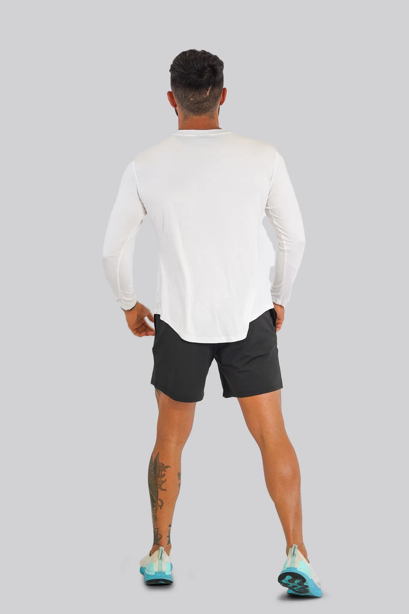 Culture Fitted Tee Long Sleeve - White