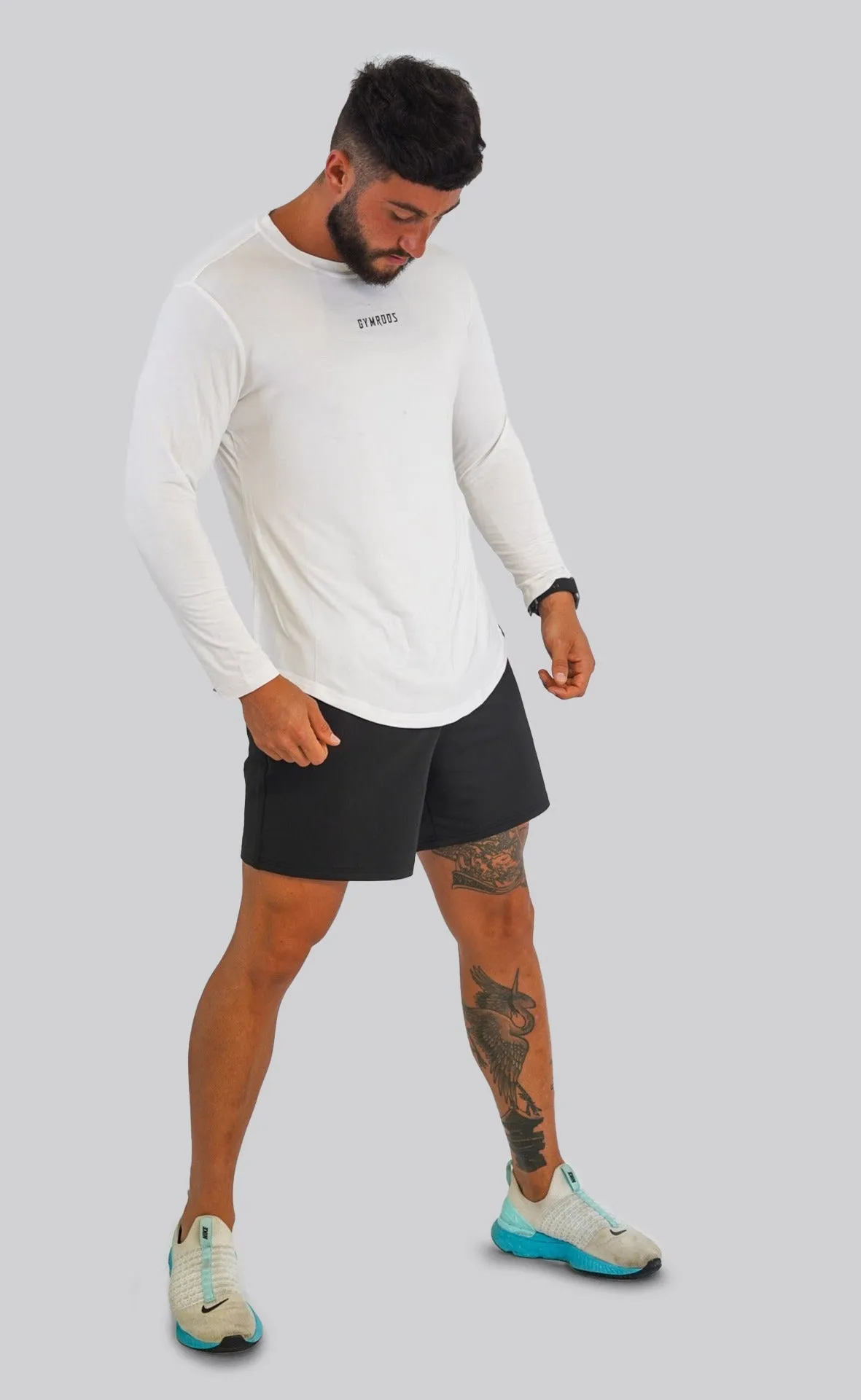 Culture Fitted Tee Long Sleeve - White