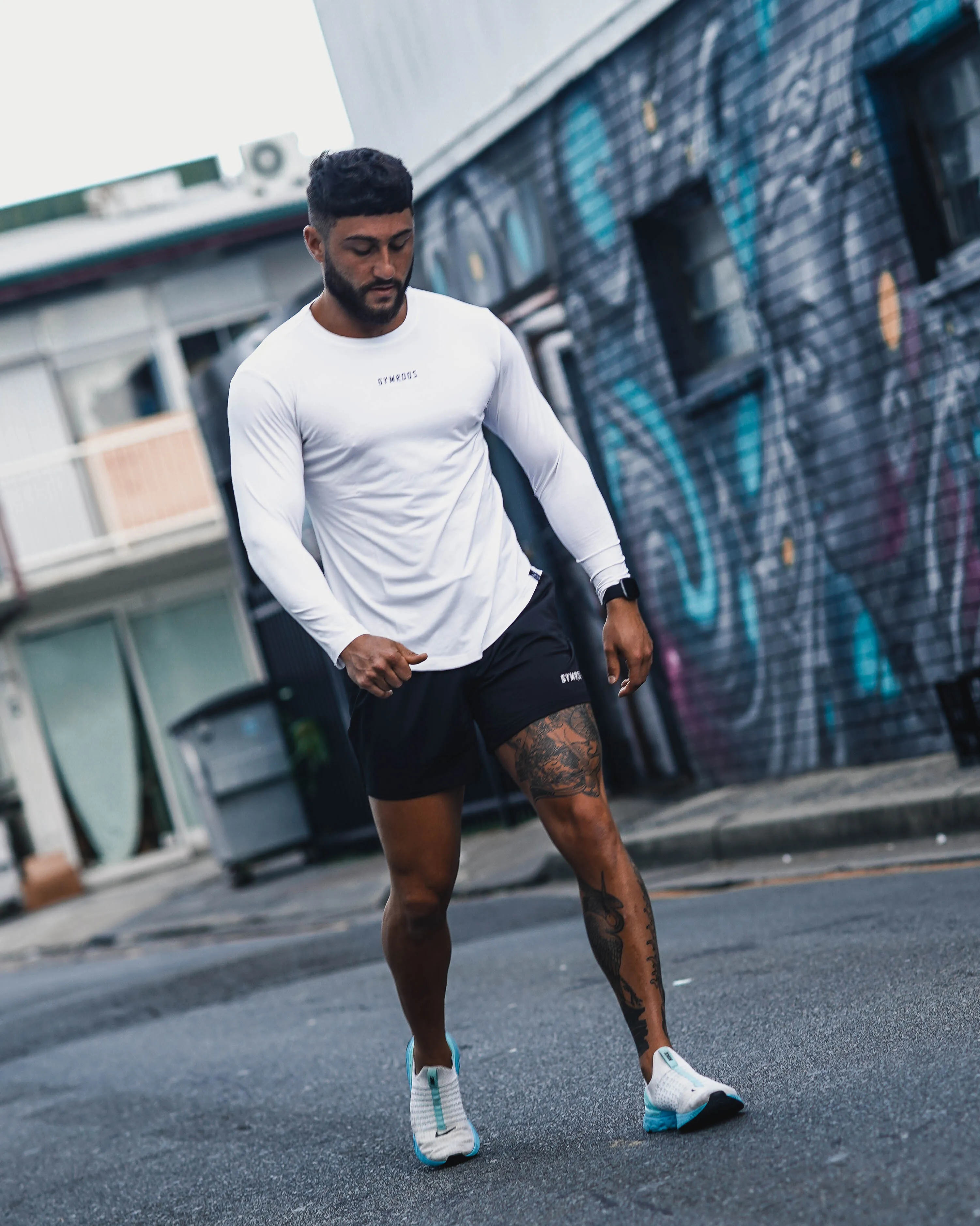 Culture Fitted Tee Long Sleeve - White
