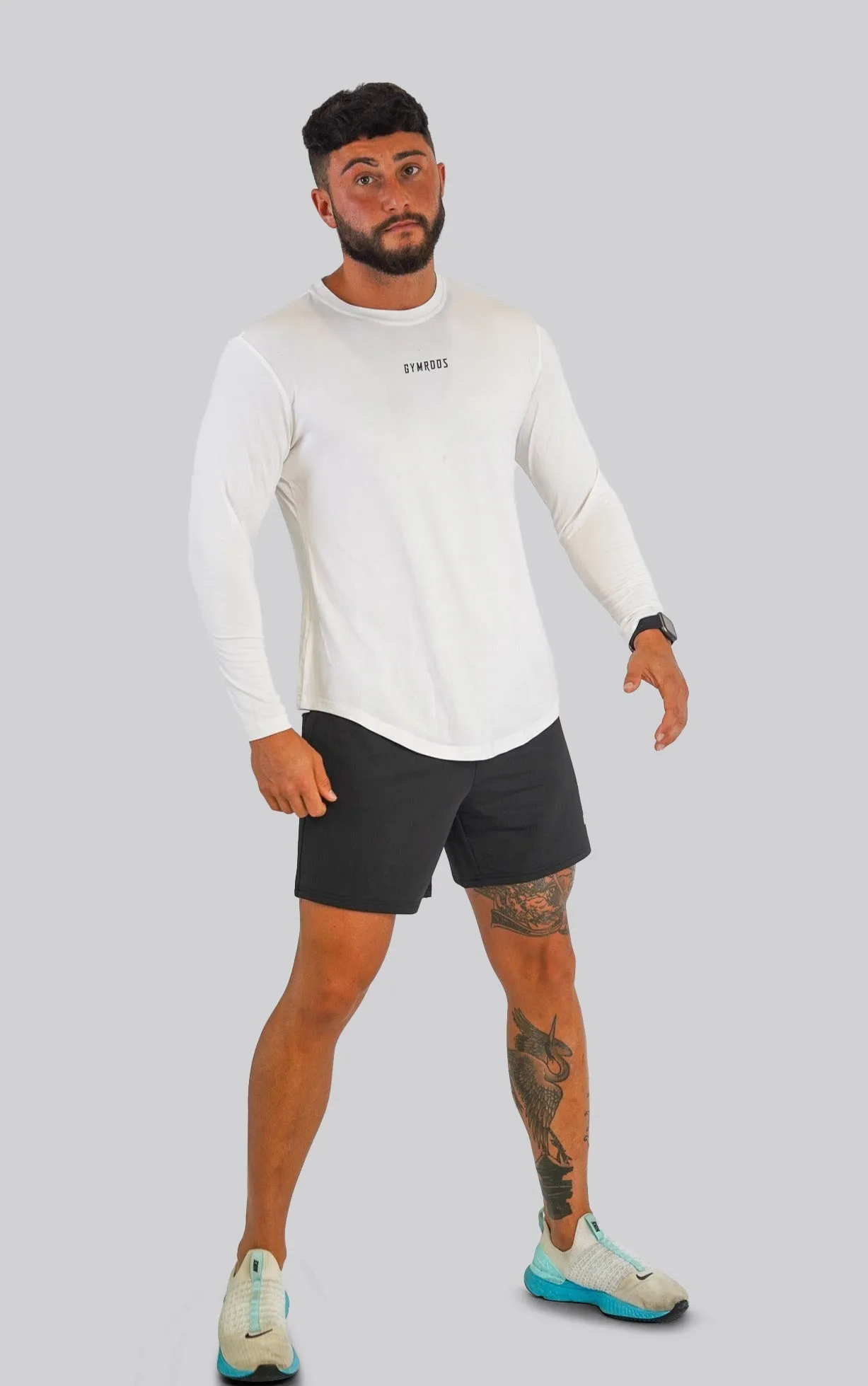 Culture Fitted Tee Long Sleeve - White