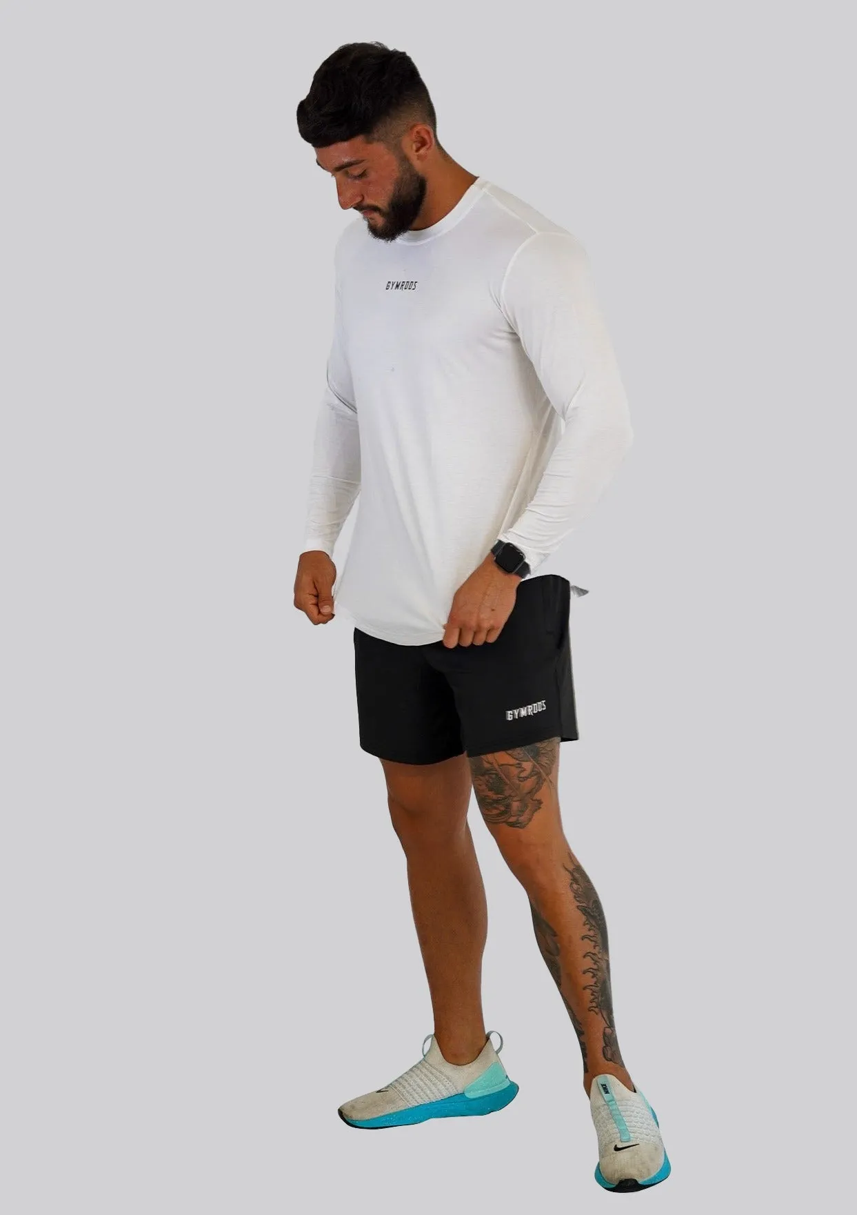 Culture Fitted Tee Long Sleeve - White