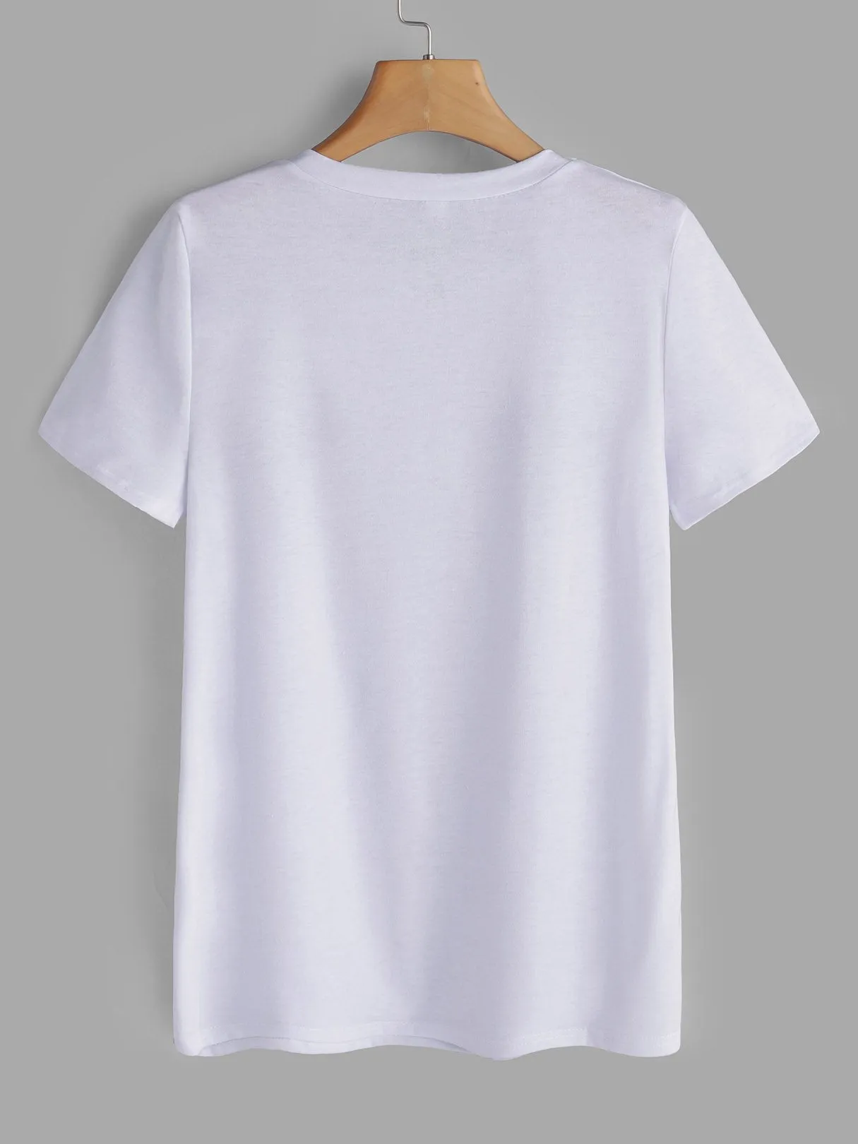 Custom Crew Neck Printed Short Sleeve White T-Shirts