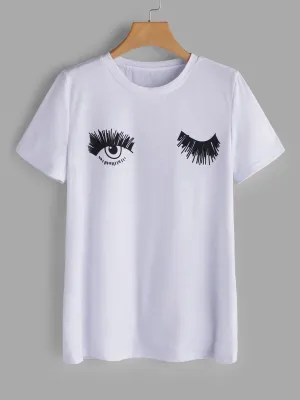 Custom Crew Neck Printed Short Sleeve White T-Shirts