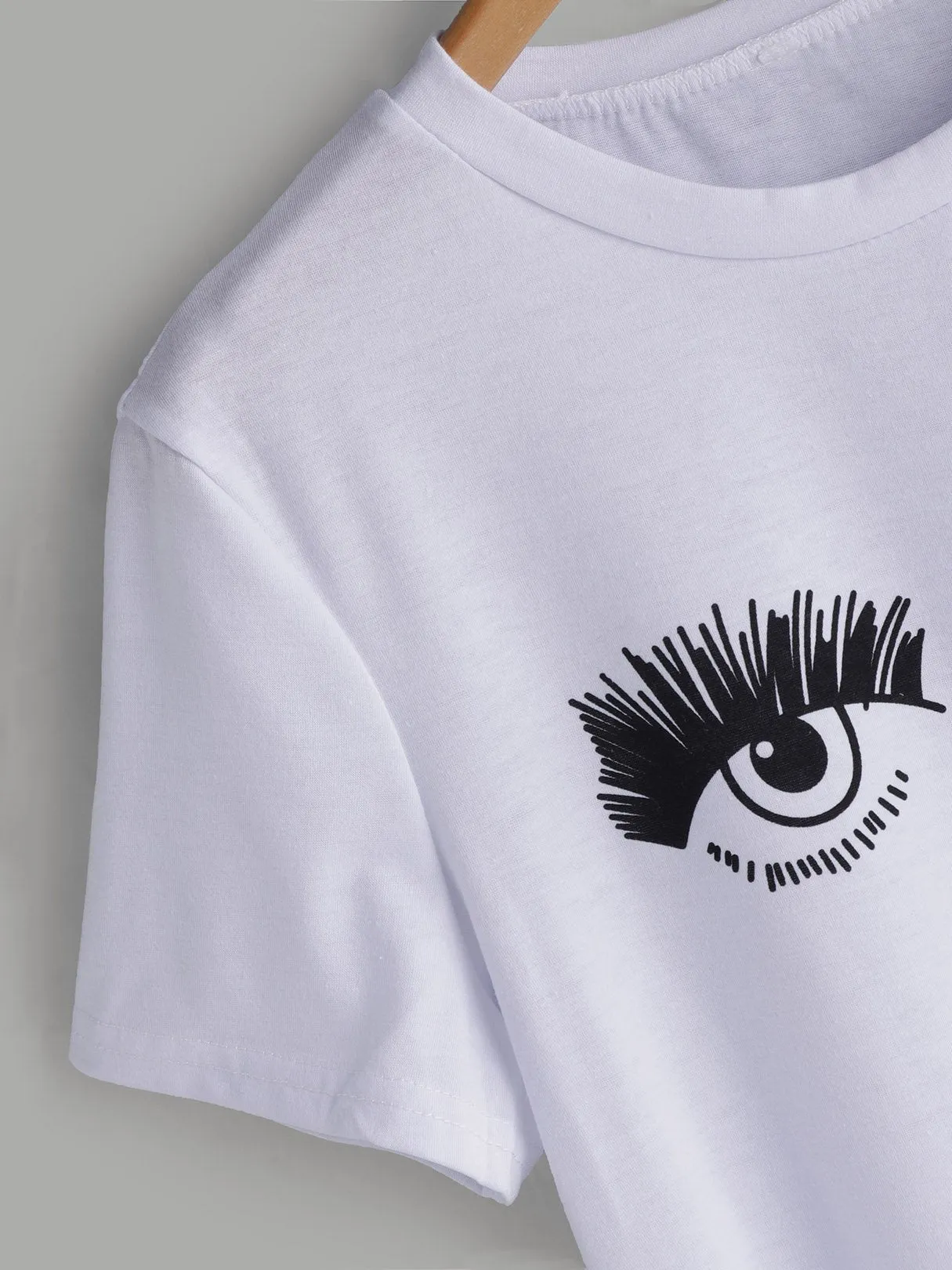 Custom Crew Neck Printed Short Sleeve White T-Shirts