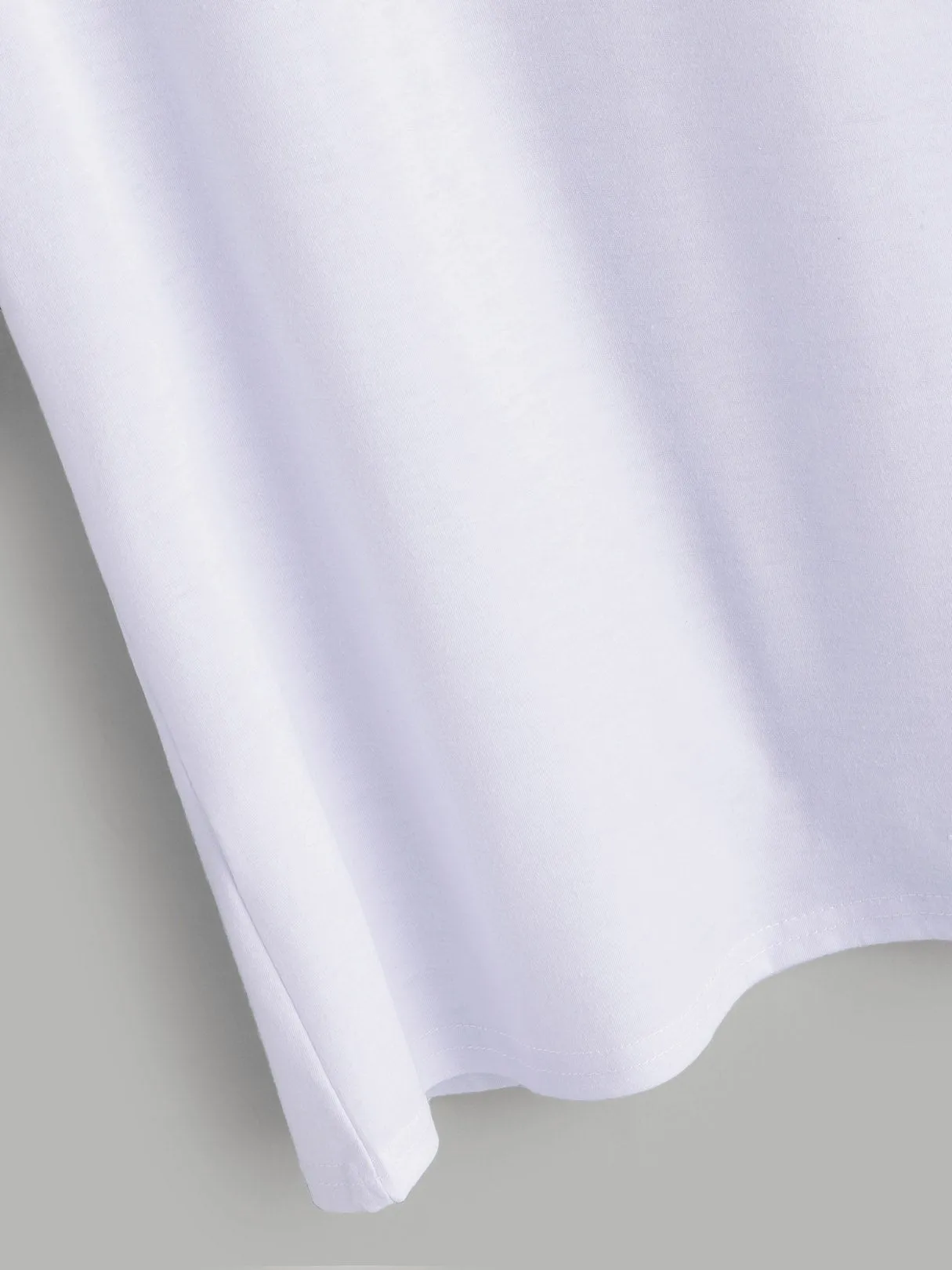 Custom Crew Neck Printed Short Sleeve White T-Shirts