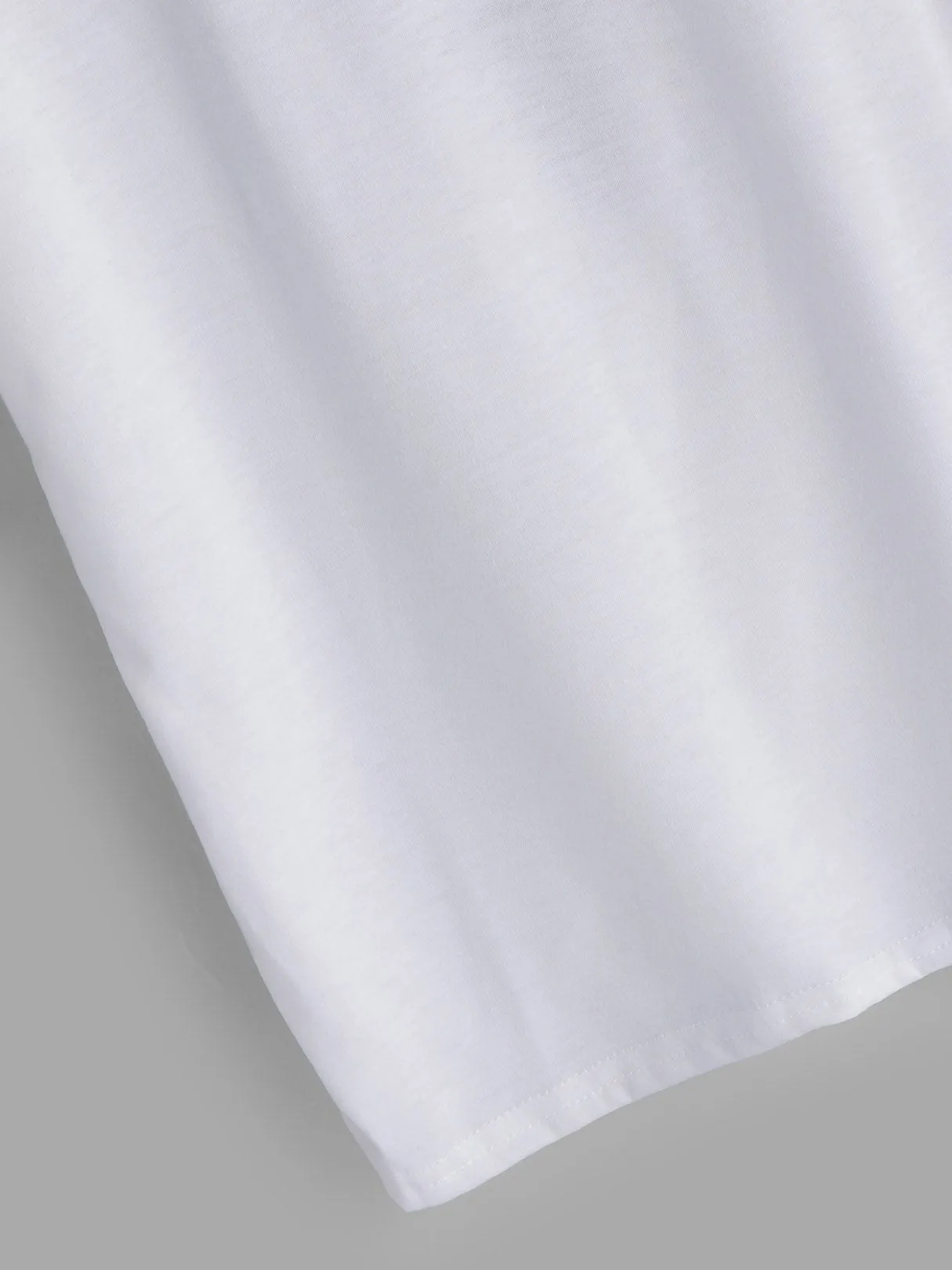Custom Round Neck Backless Short Sleeve White Tee