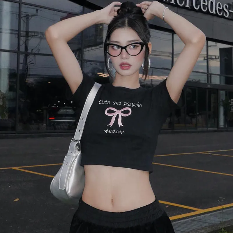 Cute and Psycho Crop T-Shirt