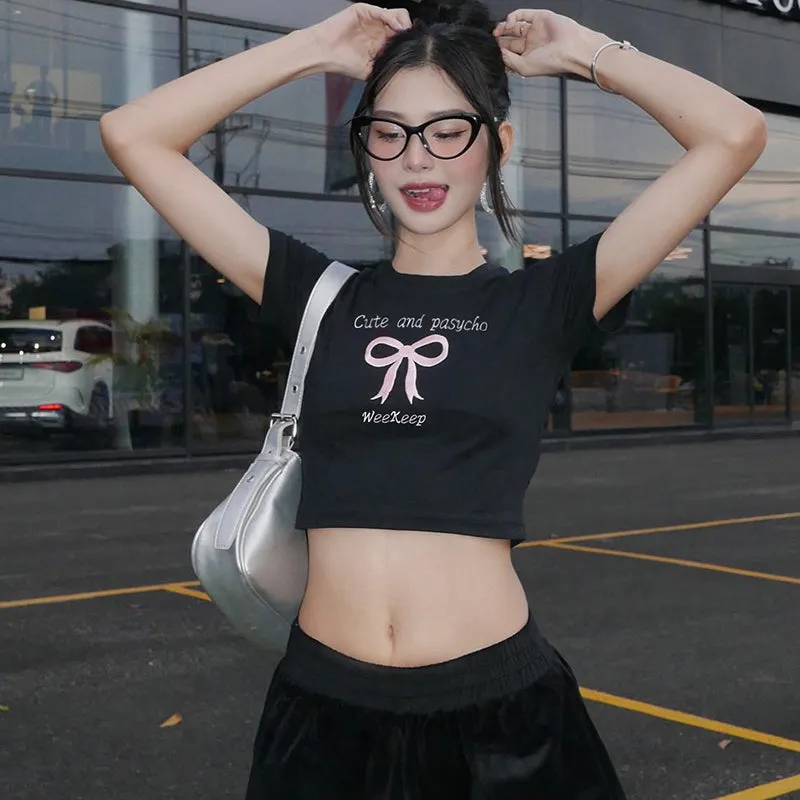 Cute and Psycho Crop T-Shirt