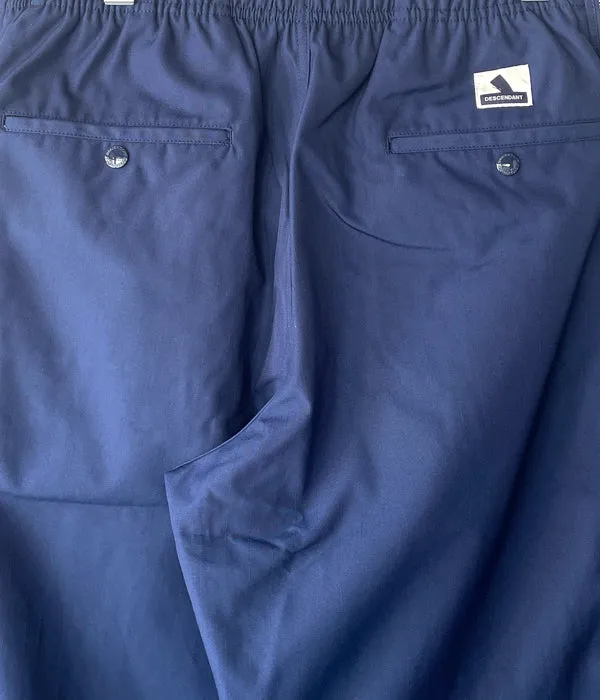 DESCENDANT/SHORE STRIPE BEACH TROUSERS (NAVY)