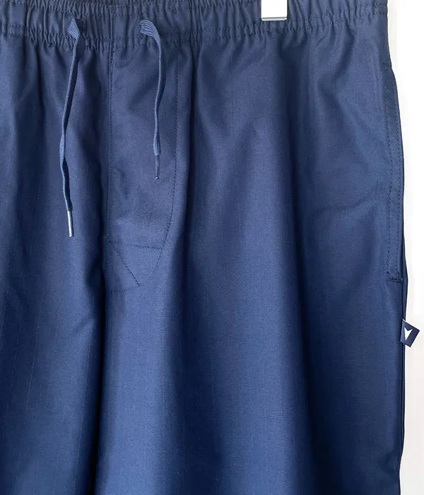 DESCENDANT/SHORE STRIPE BEACH TROUSERS (NAVY)