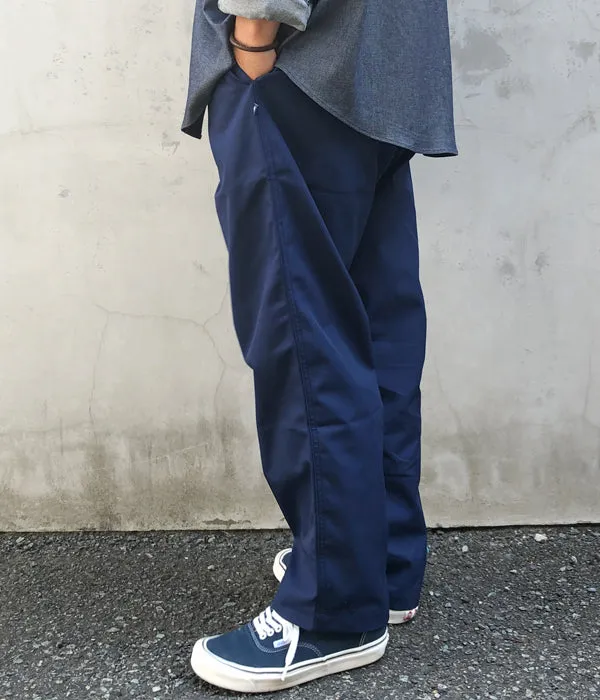 DESCENDANT/SHORE STRIPE BEACH TROUSERS (NAVY)