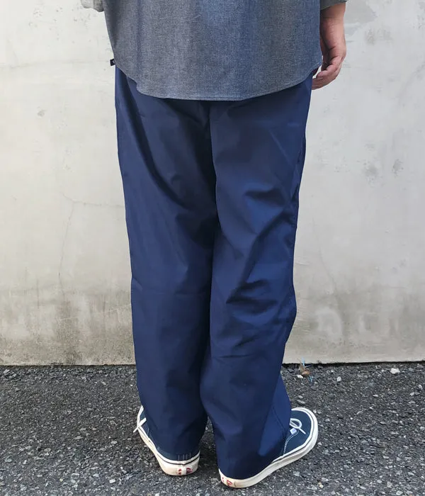 DESCENDANT/SHORE STRIPE BEACH TROUSERS (NAVY)