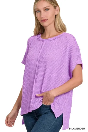 Dolman Sleeve Jacquard Sweater