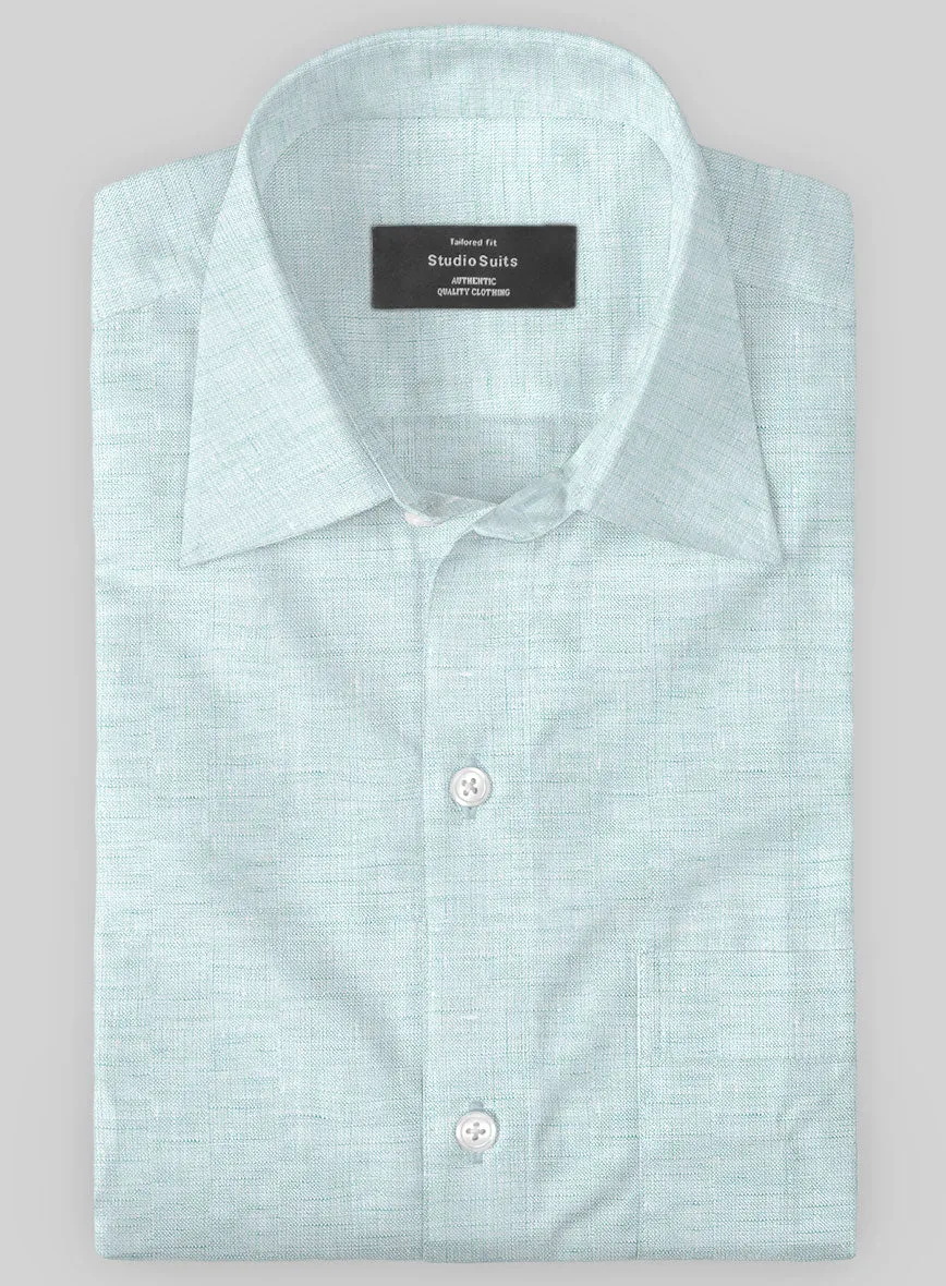 Dublin Sky Blue Linen Shirt