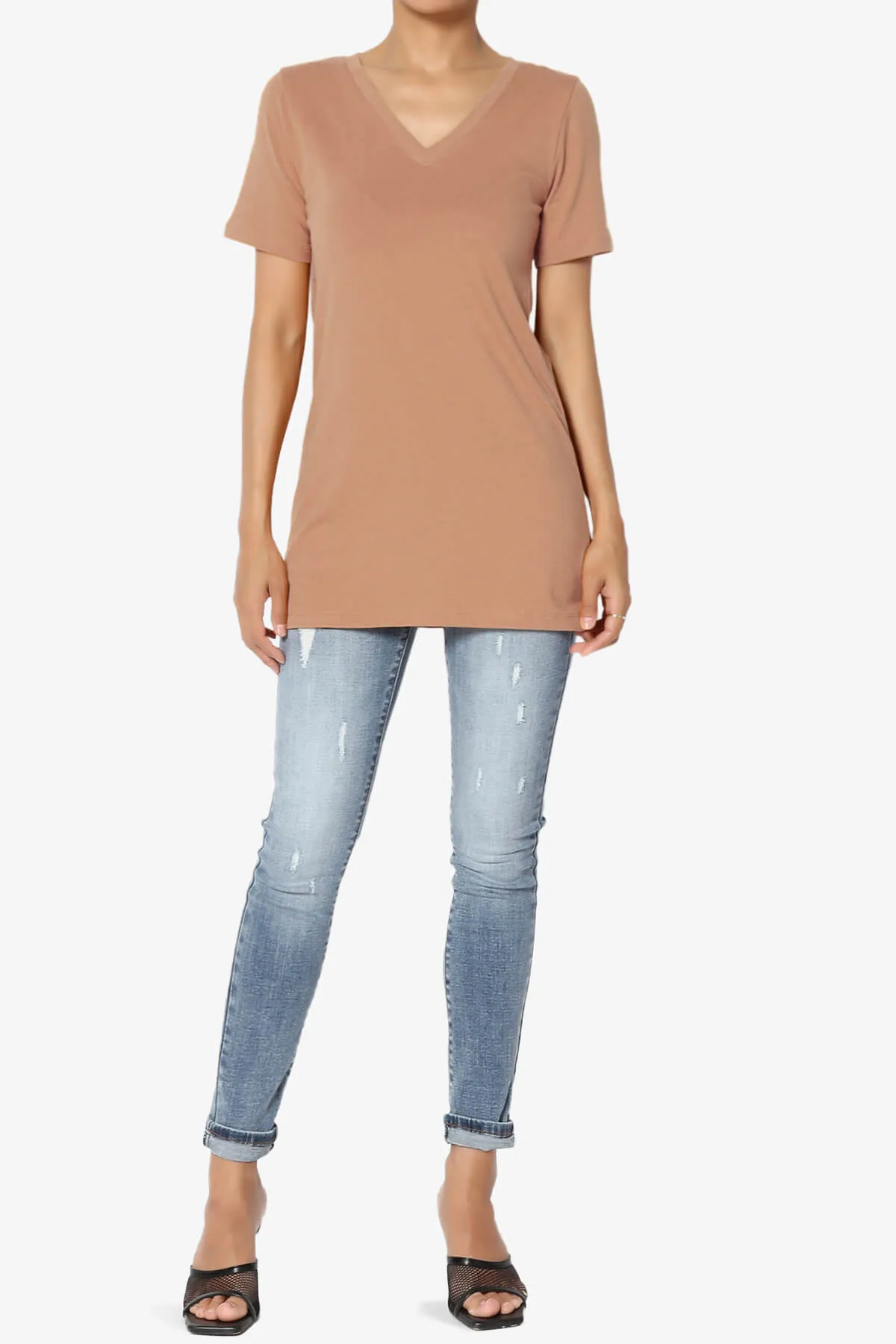 Elora V-Neck Short Sleeve T-Shirt