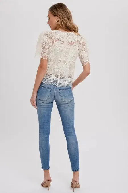 Embroidery Lace Top